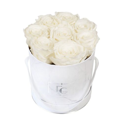 Classic Infinity Rosebox | Pure White | S