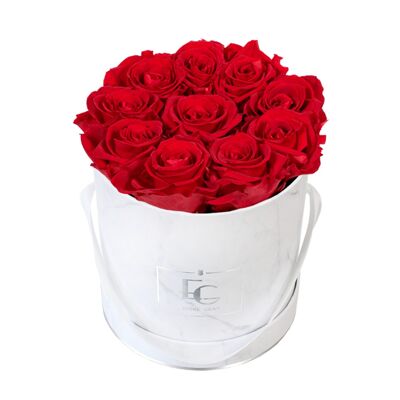 Classic Infinity Rose Box | Vibrant Red | S