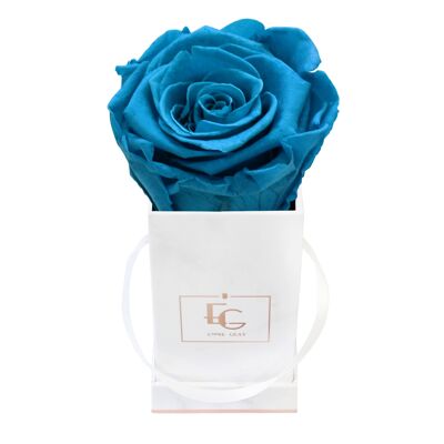 Classic Infinity Rose Box | Aquamarines | XXS