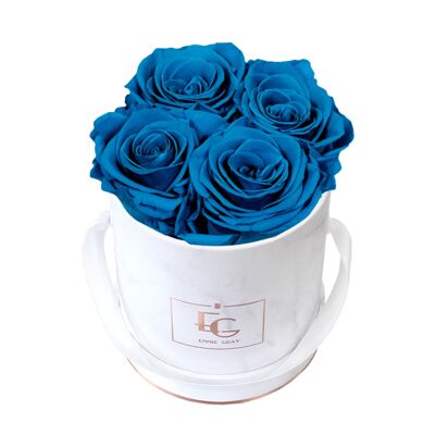 Classic Infinity Rose Box | Aquamarines | XS
