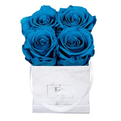 Classic Infinity Rose Box | Aquamarines | XS