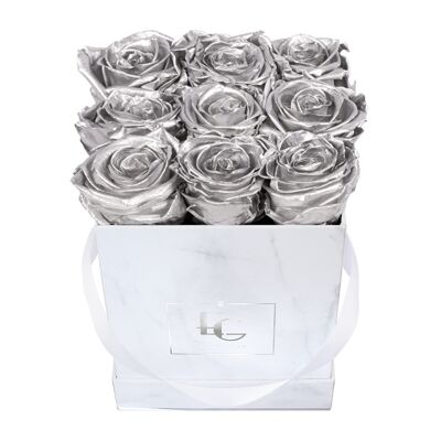 Classic Infinity Rose Box | Silver | S