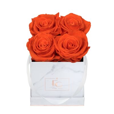 Classic Infinity Rose Box | Orange Flame | XS