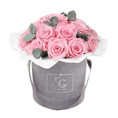 Splendid Eucalyptus Infinity Rosebox | Bridal Pink | M