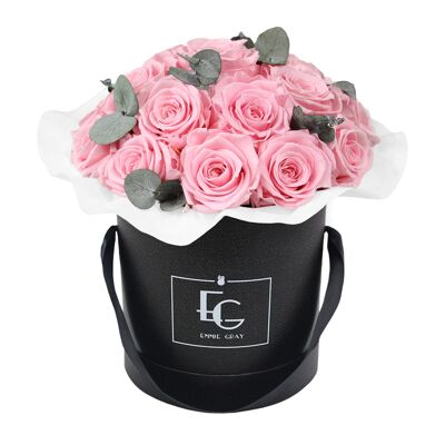 Splendid Eucalyptus Infinity Rosebox | Bridal Pink | M