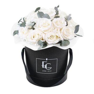 Splendid Eucalyptus Infinity Rosebox | Pure White | M