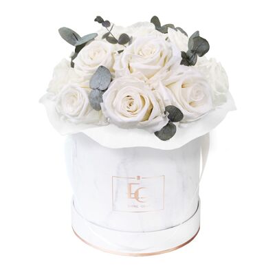 Splendid Eucalyptus Infinity Rosebox | Pure White | S