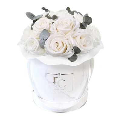 Splendid Eucalyptus Infinity Rosebox | Pure White | S