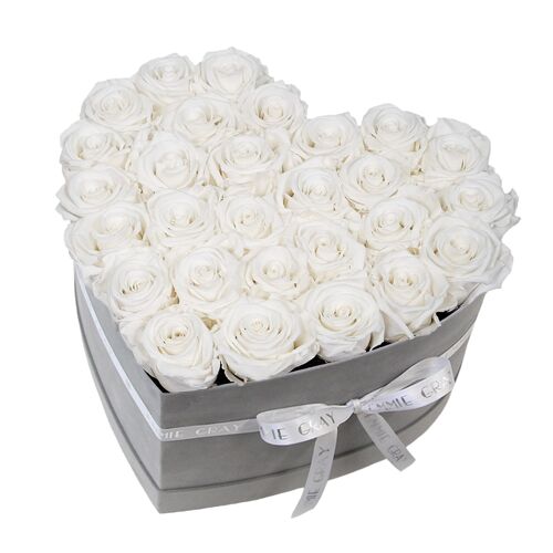 Classic Infinity Rosebox | Pure White | L
