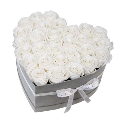 Classic Infinity Rosebox | Pure White | L