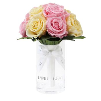 Bouquet Romantique Infini | Rose nuptiale et champagne | S