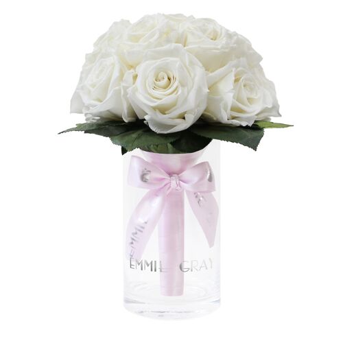 Romantic Infinity Bouquet | Pure White | S