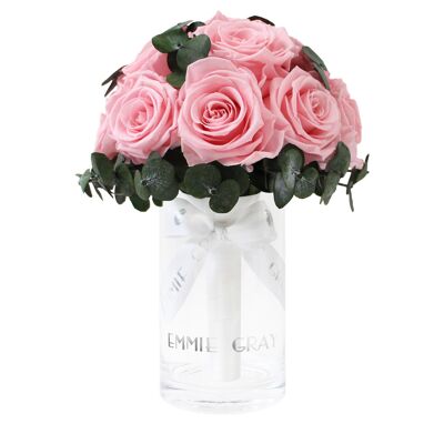 Romantico bouquet infinito di eucalipto | Rosa da sposa | S