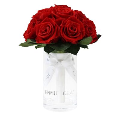 Bouquet Romantique Infini | Rouge vif | S