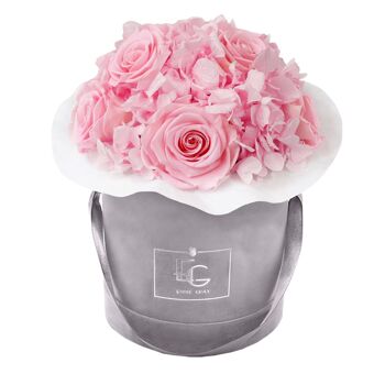 Splendide Hortensia Infinity Rosebox | Rose nuptiale | S