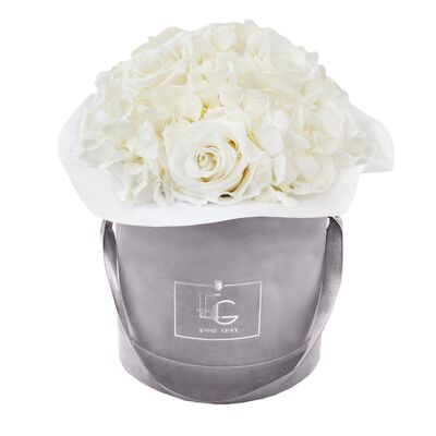 Splendide Hortensia Infinity Rosebox | Blanc Pur | S