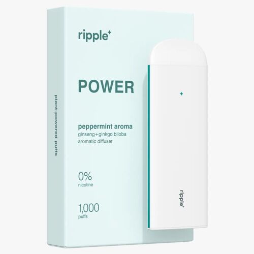 ripple⁺ Peppermint 0% Nicotine Diffuser - 1,000 Puffs
