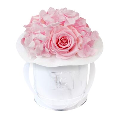Splendida Ortensia Infinity Rosebox | Rosa da sposa | XS