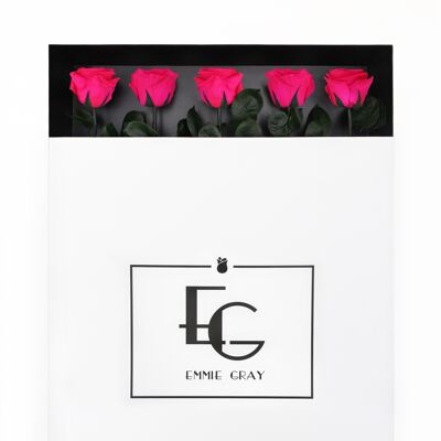 Long Stem Infinity Rose | hot pink | 5 roses