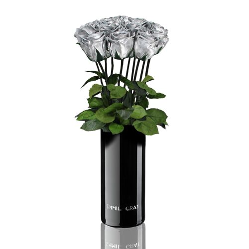 Classic Vase Set | Silver | 10 ROSES