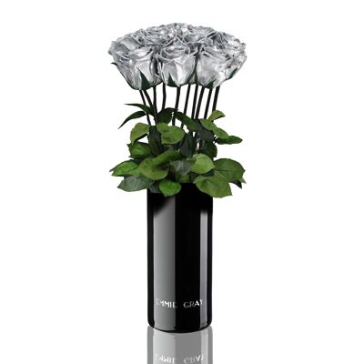 Classic Vase Set | Silver | 10 ROSES