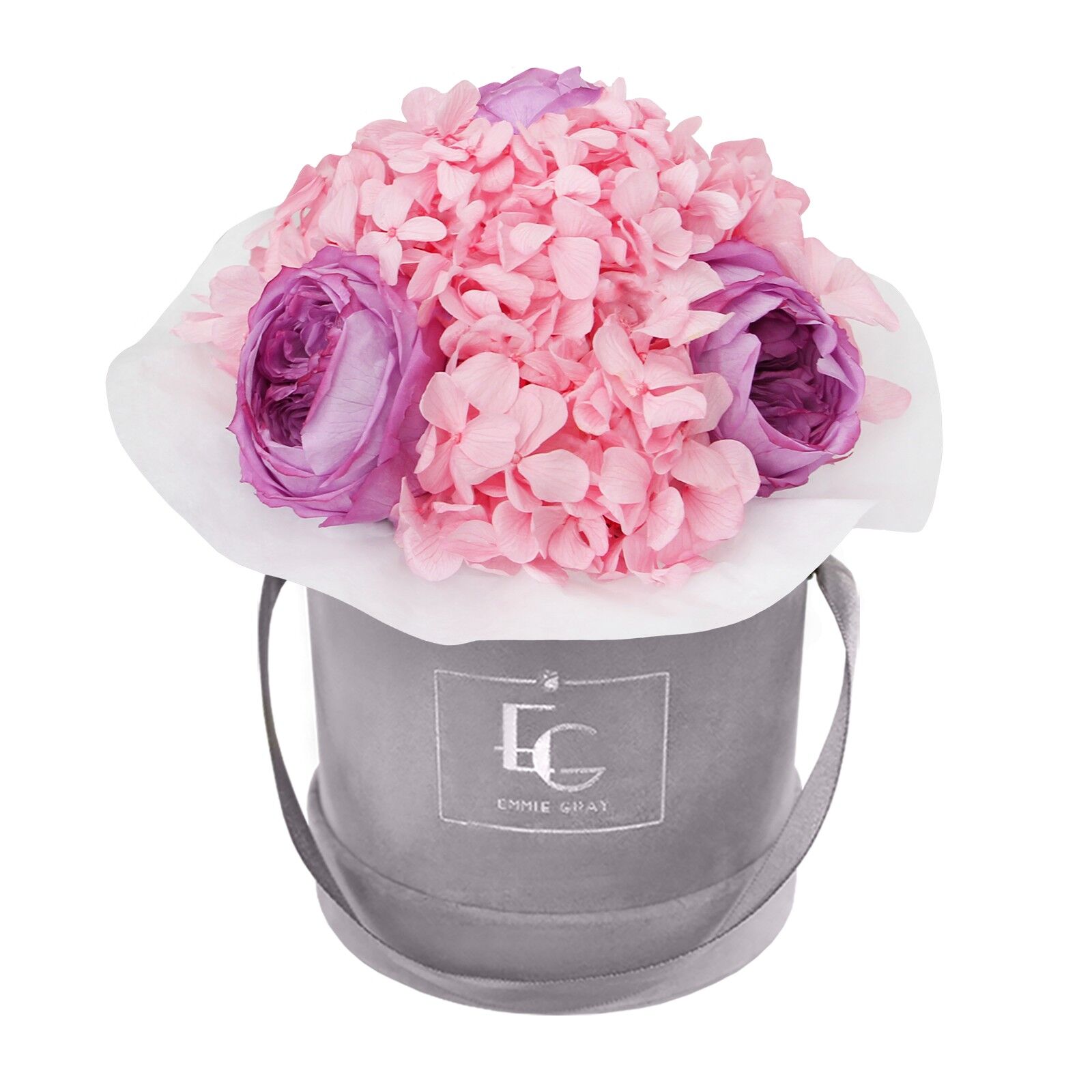 Splendid Peony Mix Infinity Rosebox | Baby Lilli & Bridal Pink | XS