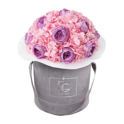 Splendid Peony Mix Infinity Rosebox | Baby Lilli & Bridal Pink | M