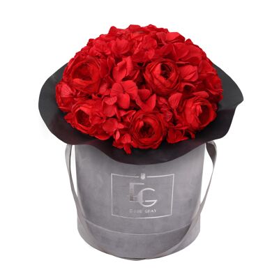 Splendid Peony Mix Infinity Rosebox | Rouge vif | M