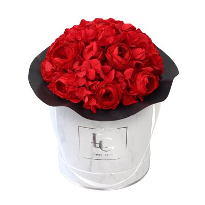 Splendid Peony Mix Infinity Rosebox | rojo vibrante | METRO