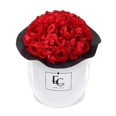 Splendid Peony Mix Infinity Rosebox | rojo vibrante | METRO