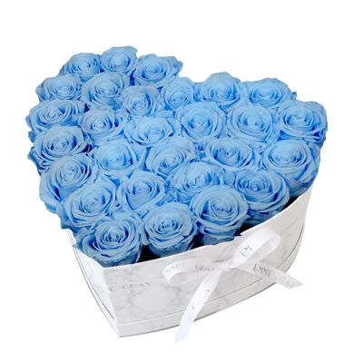 Classic Infinity Rose Box | Baby Blue | L