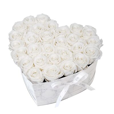 Classic Infinity Rose Box | Pure White | L