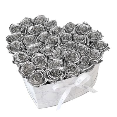 Classic Infinity Rosebox | Silver | L