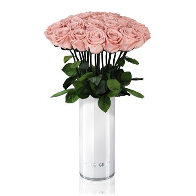 Ensemble de vases classiques | Rose antique | 15 ROSES