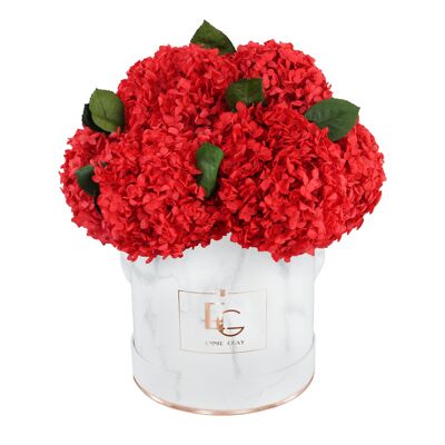 Signature Hydrangea Infinity Rosebox | rojo vibrante | METRO