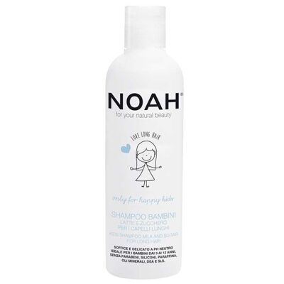 NOAH – Shampoing Enfants Cheveux Longs au Lait et au Sucre 250ML