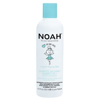 NOAH – Shampooing et revitalisant pour enfants au lait et au sucre 250ML