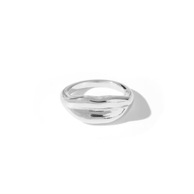 Silberner Bisou-Ring