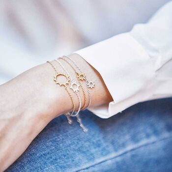 Bracelet soleil Argent 3