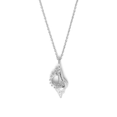 Collana di conchiglie Bernard in argento con perline