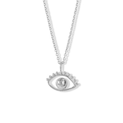 Silver Ajna Eye Necklace