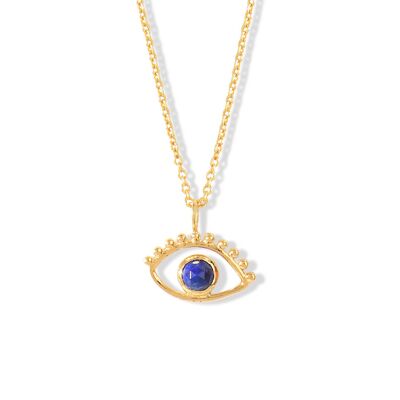 Vermeil and Lapis Lazuli Ajna Eye Necklace