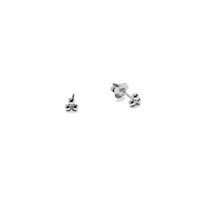 Borchie in argento a tre perle