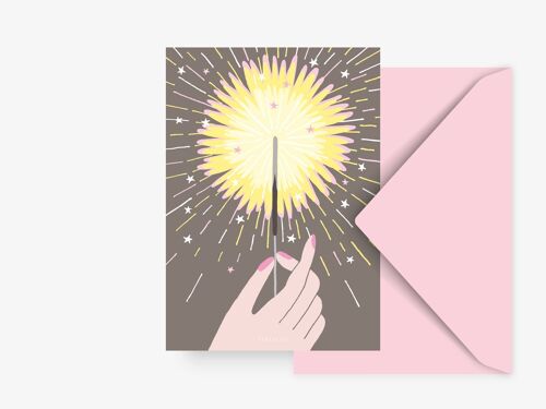 Postkarte / Sparkler