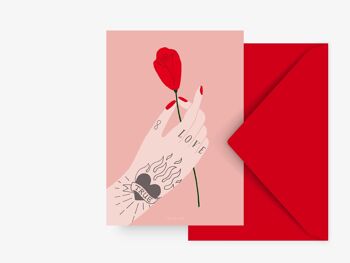Carte postale / Main d'amour 2