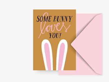 Carte postale / Un lapin t'aime 1