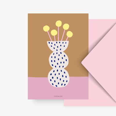 Cartolina / Vaso di fiori n. 3
