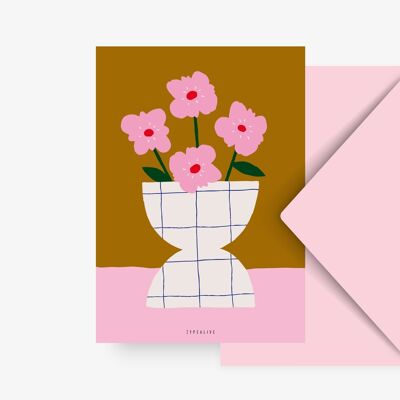 Carte postale / Vase à fleurs No. 1