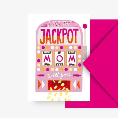 Postkarte / Jackpot Mom