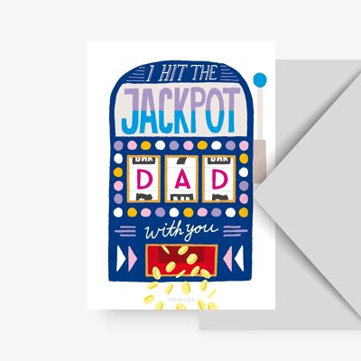 Postkarte / Jackpot Dad